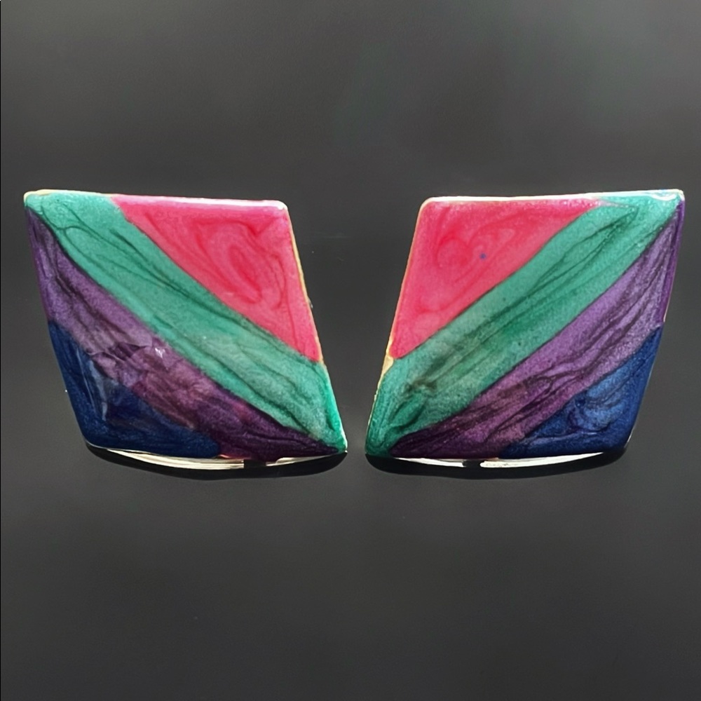 ✨Stunning Italy VTG Stud Earrings